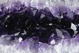 Wide, Intense Purple Amethyst Geode - Uruguay #379376-3